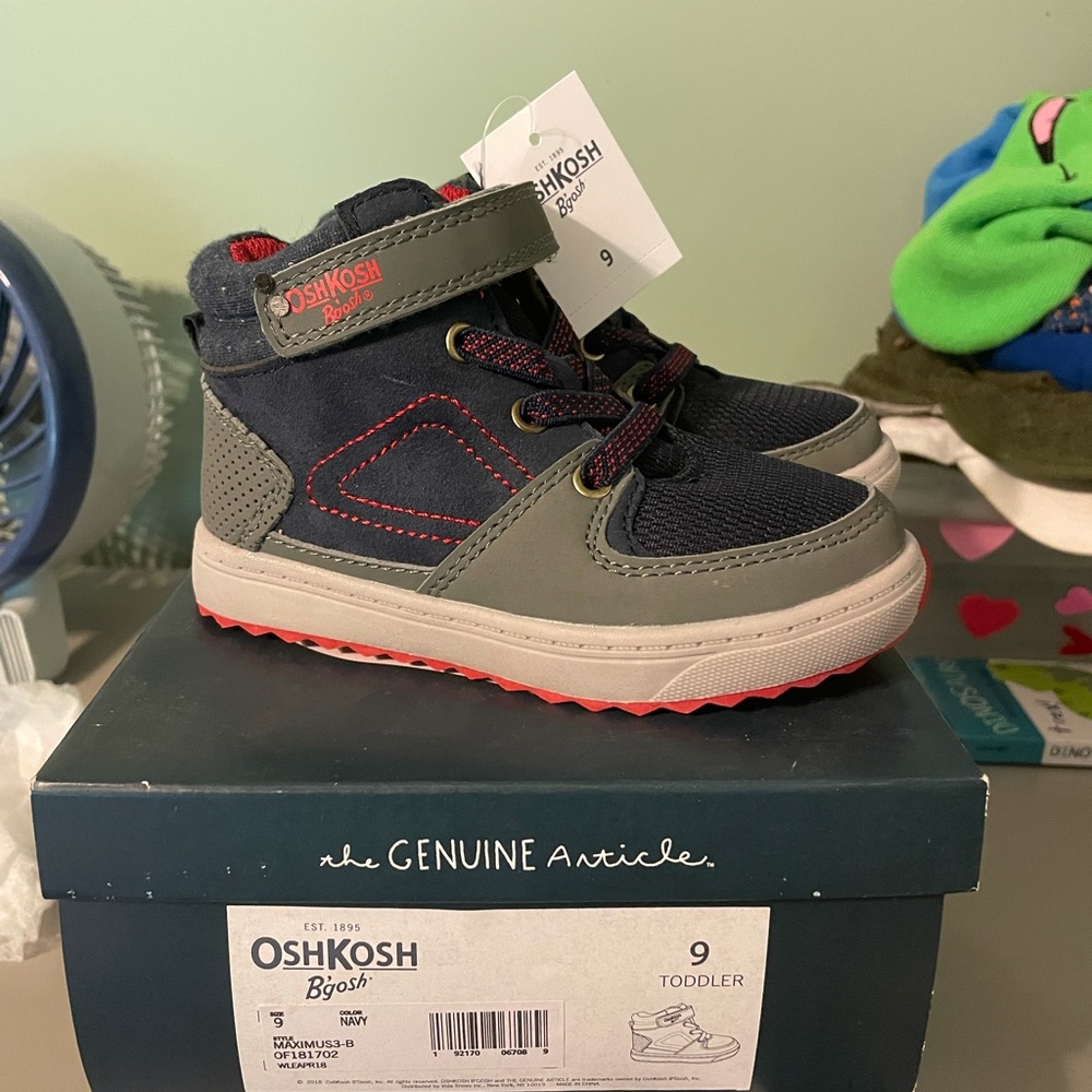 Oshkosh high top sneaker.